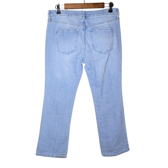 Free People We The Free Mid Rise Crop Flare Jeans Size 29 Etna Blue - Picture 4 of 5